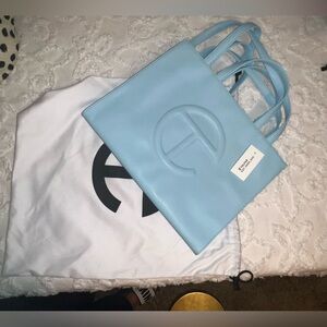 New light blue Telfar medium shopper